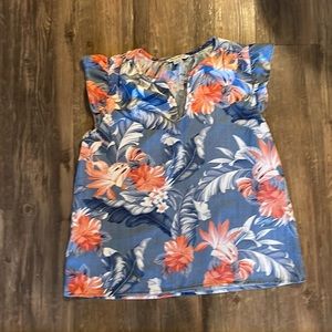 Tommy Bahama Flutter Sleeve Top